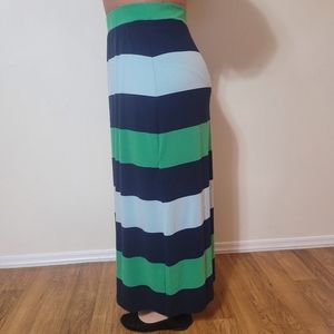 New York & Co. Long, striped, summer skirt Sz. L